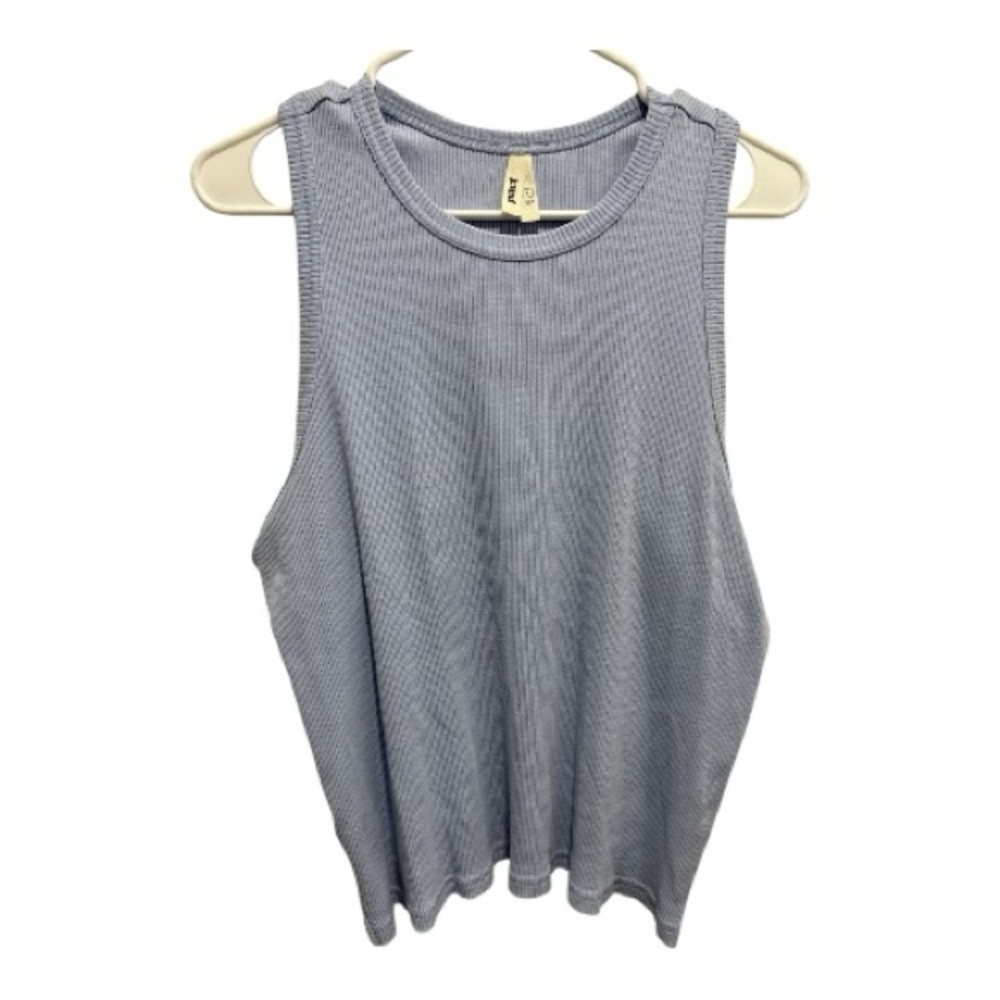 Pact Ribbed Organic Cotton Tank Top Women’s Light Blue Size Large Bin P